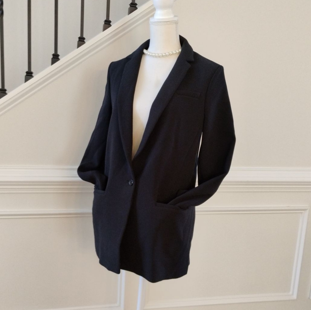 Banana Republic Women's Black Blazer Sz-10 - Picture 1 of 13